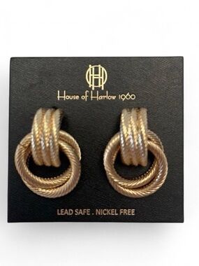 NWT House of Harlow Knot earrings